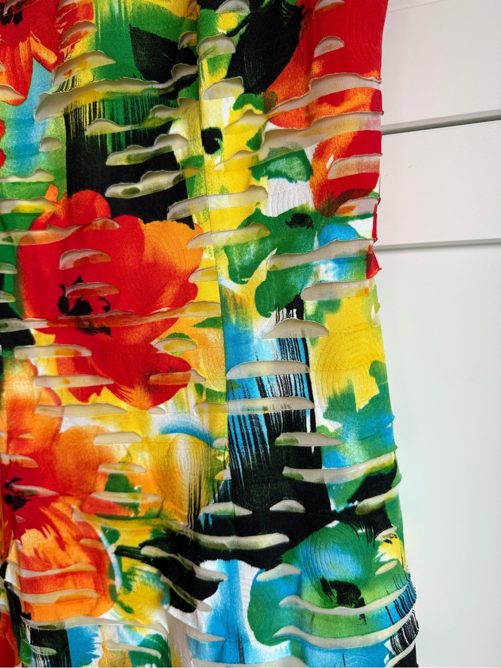 Joseph Ribkoff Textured Floral Cutout Dress XS/S - Picture 5 of 7